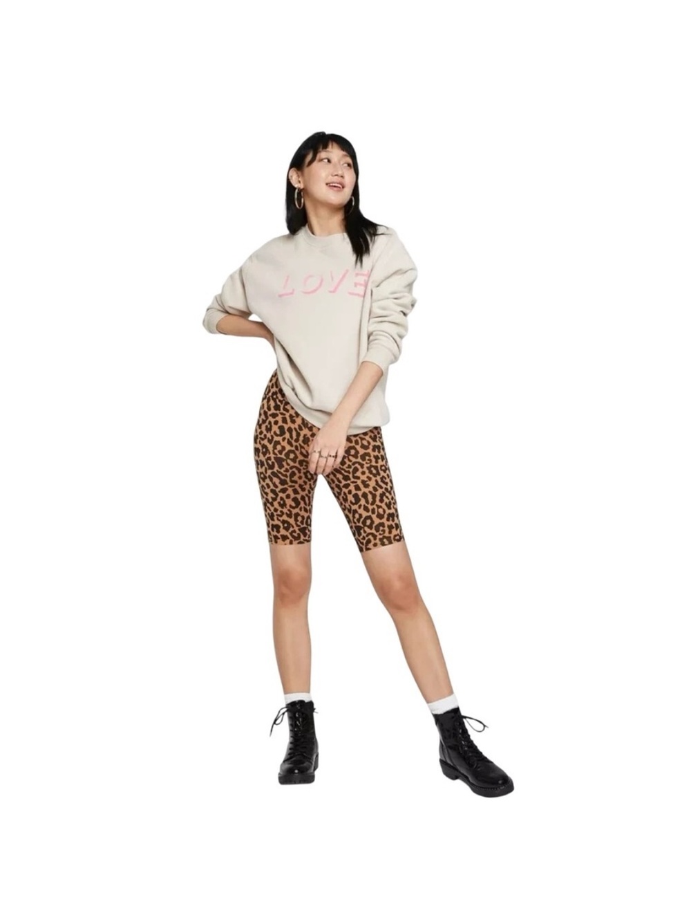 💫NWOT wild fable Leopard Print Bike Shorts XL